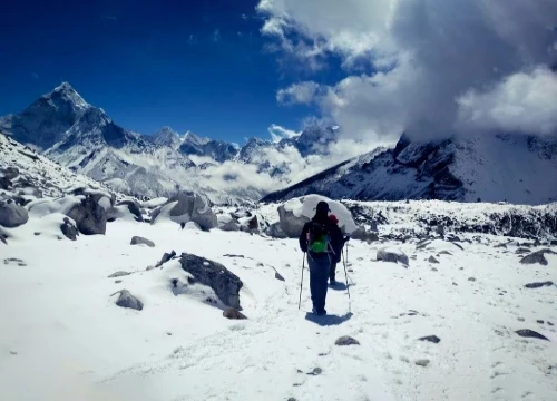 Trekkers at Everest Trekking Trail