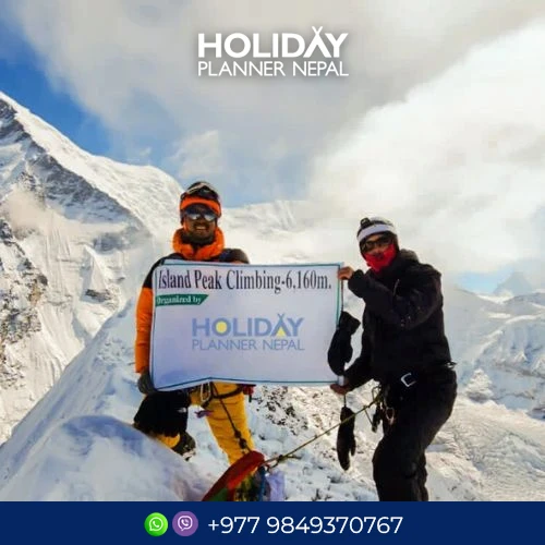 Island Peak base camp Nepal climbing group