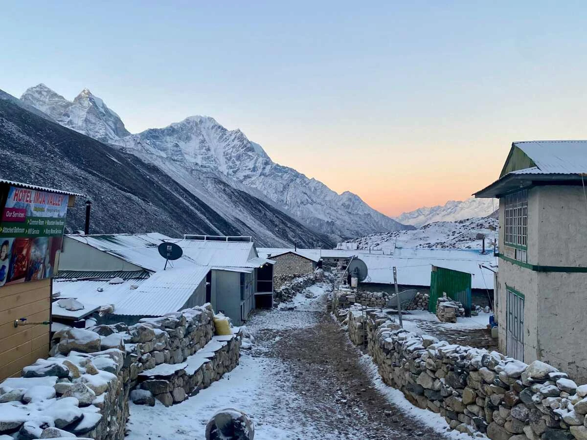 Digboche village sunrise view