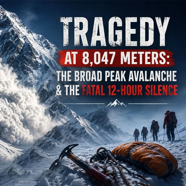 Broad Peak Avalanche at 8,047 Meters – The Fatal 12-Hour Silence