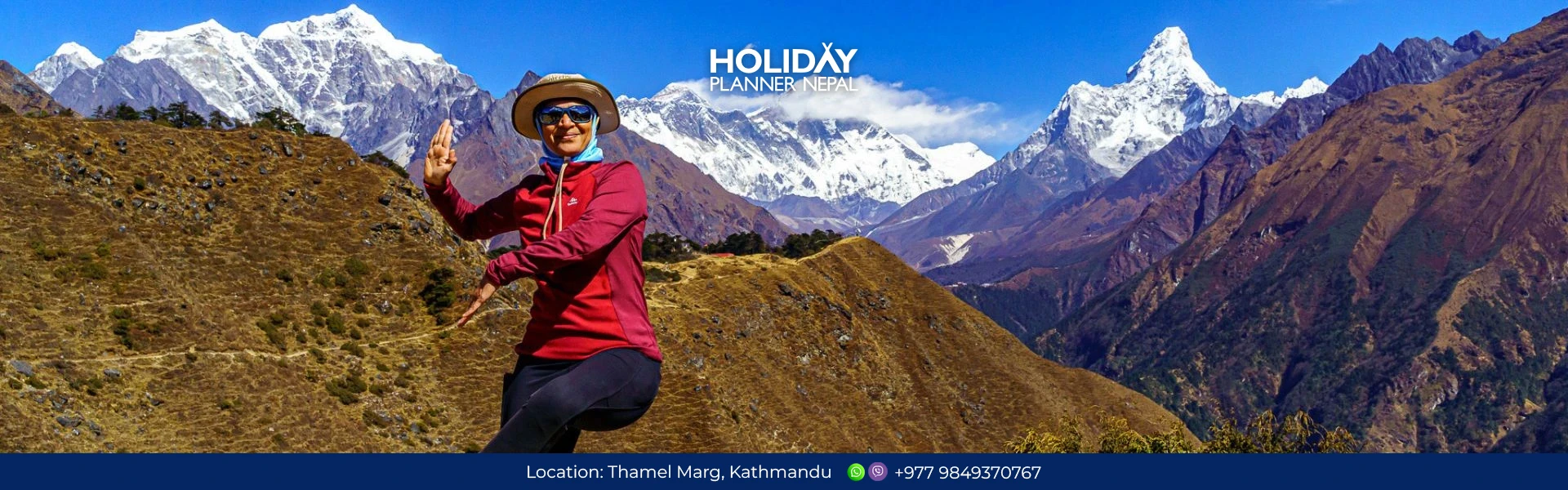 Yoga Tour in Nepal with Himalayan mountain view