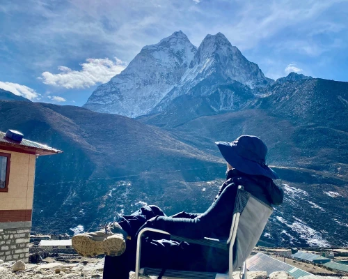 Guest seeing views of mountains