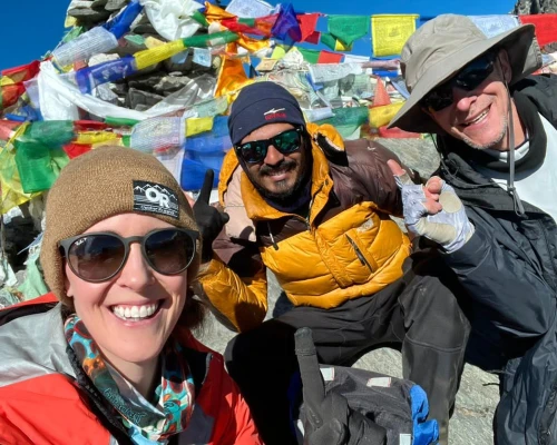 Our guide and guest in gokyo ri
