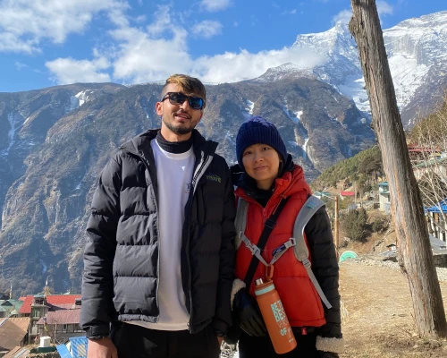 Photo takend during trekking to everest