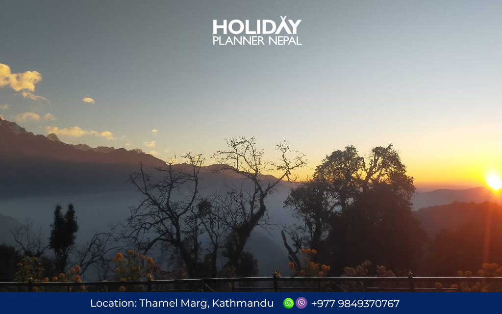 Sunrise view over Annapurna Base Camp in Nepal