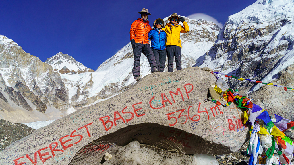 Guest Enjoying photoshoot at Everest Base Camp 
