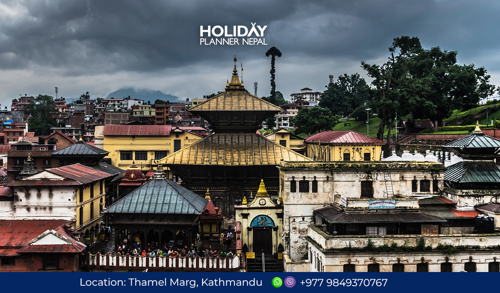 Family Holiday in Nepal exploring Pashupatinath temple