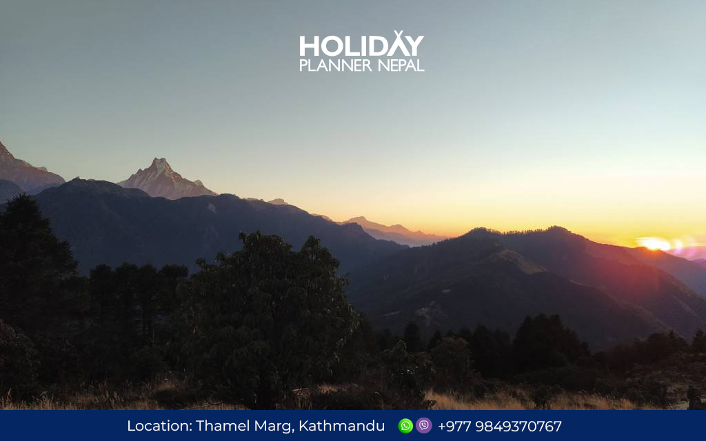 Ghorepani Poon Hill sunrise view of Annapurna range