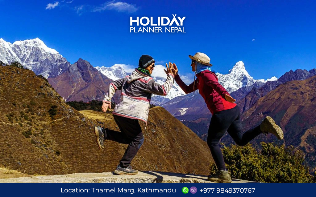 Yoga Tour in Nepal with Himalayan mountain view