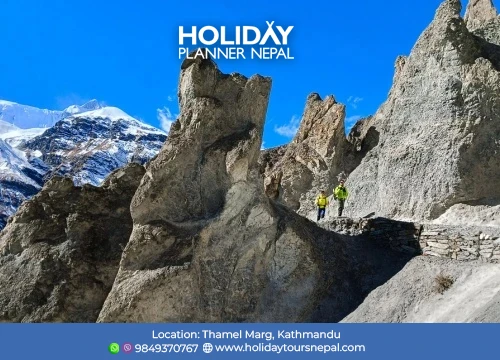 Panoramic view during trekking to Annapurna Base Camp